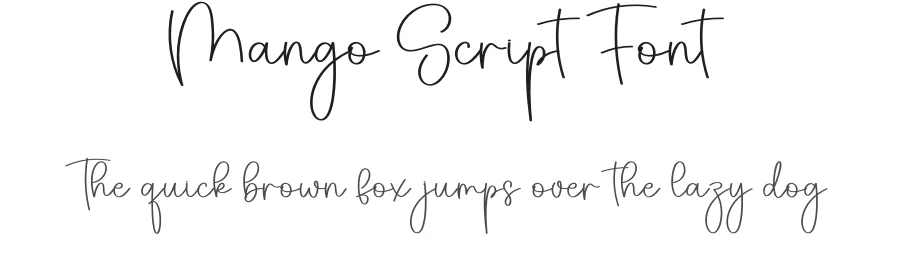 Mango Script Font by creativeletter — Script Handwritten Font