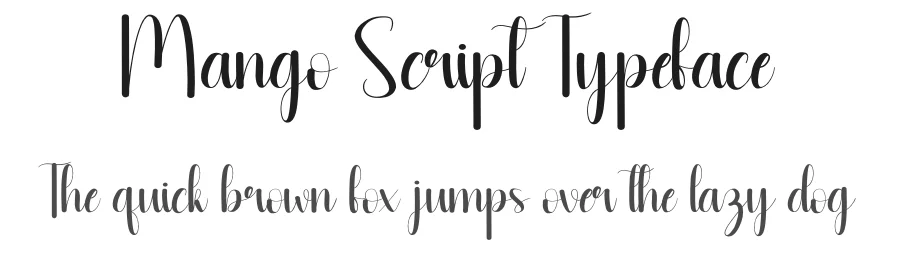 Mango Script Typeface by andikastudio — Script Handwritten Font