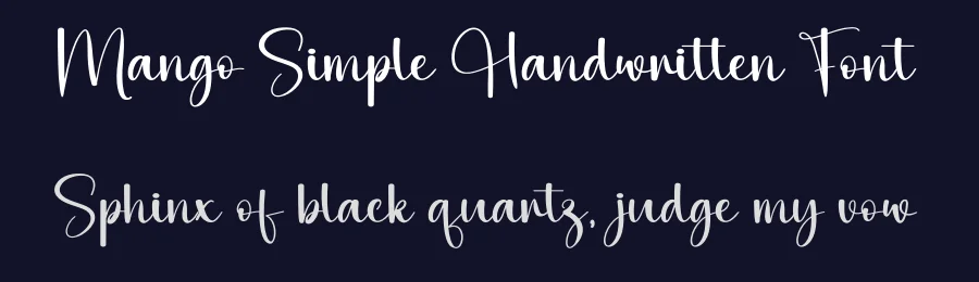 Mango Simple Handwritten Font by andikastudio — Script Handwritten Font — thumbnail 2