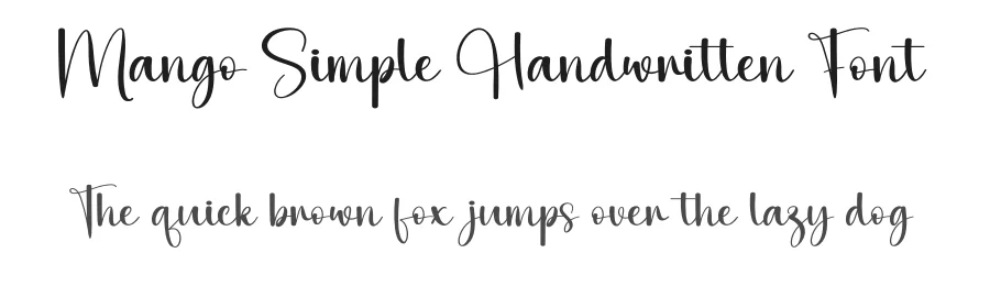Mango Simple Handwritten Font by andikastudio — Script Handwritten Font