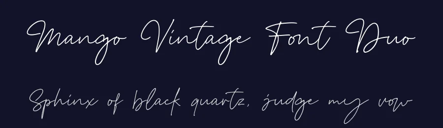 Mango Vintage Font Duo by zeenesia — Sans Serif Font — thumbnail 2