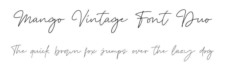 Mango Vintage Font Duo by zeenesia — Sans Serif Font