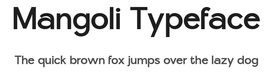 Mangoli Typeface by gatype — Sans Serif Font