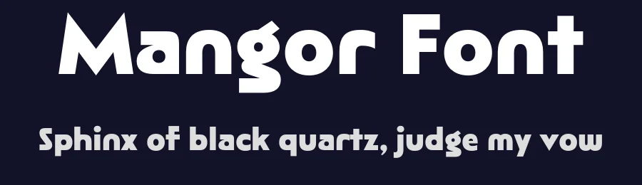 Mangor Font by Drizy — Sans Serif Font — thumbnail 2