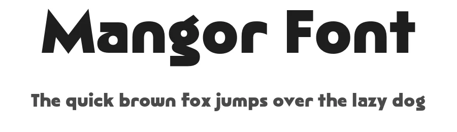 Mangor Font by Drizy — Sans Serif Font
