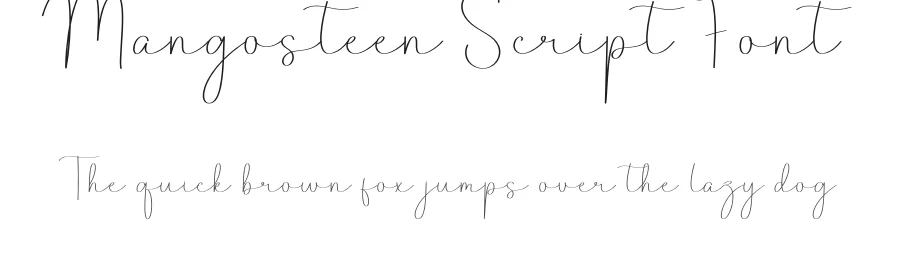 Mangosteen Script Font by creativeletter — Script Handwritten Font