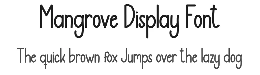 Mangrove Display Font by andikastudio — Display Font