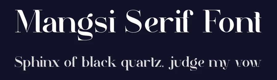 Mangsi Serif Font by Aluyeah Studio — Display Font — thumbnail 2