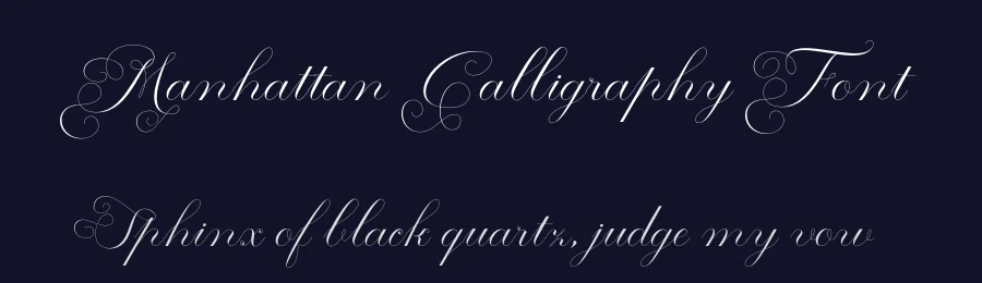Manhattan Calligraphy Font by Shape Studio — Script Handwritten Font — thumbnail 2
