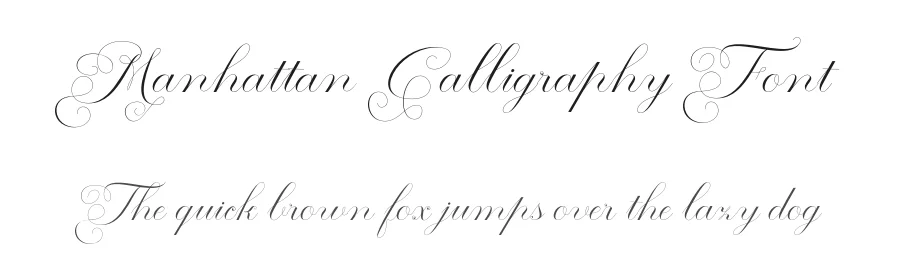 Manhattan Calligraphy Font by Shape Studio — Script Handwritten Font