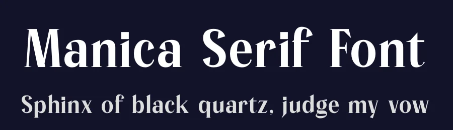 Manica Serif Font by timelesstype.co — Display Font — thumbnail 2