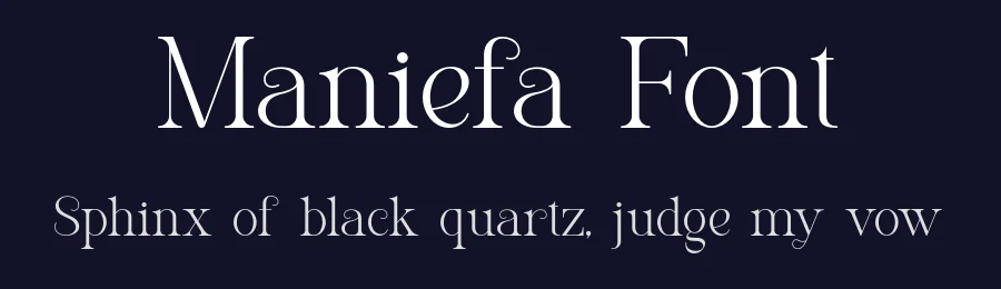 Maniefa Font by SlideShoot — Serif Font — thumbnail 2