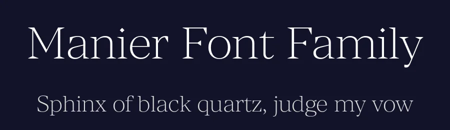 Manier Font Family by Piotr Łapa — Decorative Font — thumbnail 2