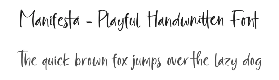 Manifesta – Playful Handwritten Font by letterenastudios — Script Handwritten Font