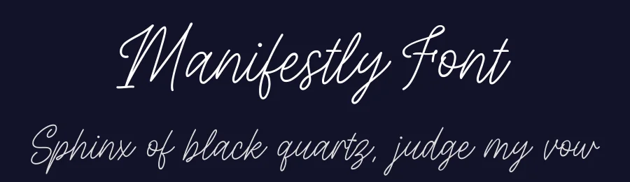 Manifestly Font by nhfonts — Script Handwritten Font — thumbnail 2