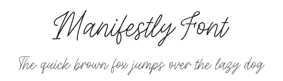 Manifestly Font by nhfonts — Script Handwritten Font