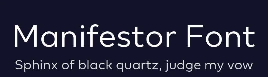 Manifestor Font by Stawix — Sans Serif Font — thumbnail 2