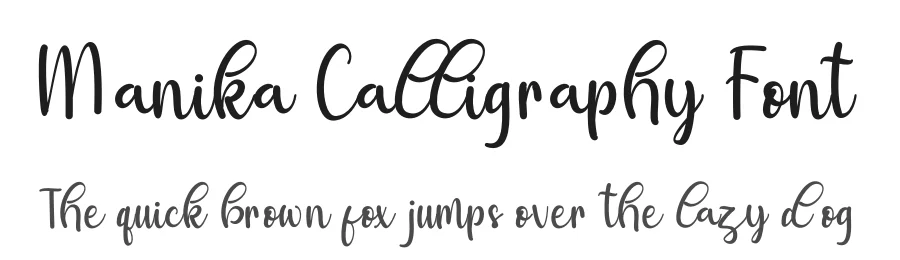 Manika Calligraphy Font by letterenastudios — Script Handwritten Font