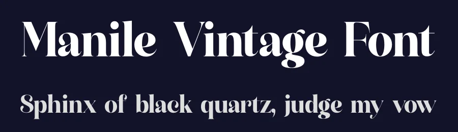 Manile Vintage Font by timelesstype.co — Display Font — thumbnail 2