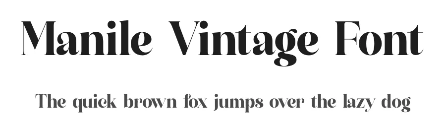 Manile Vintage Font by timelesstype.co — Display Font
