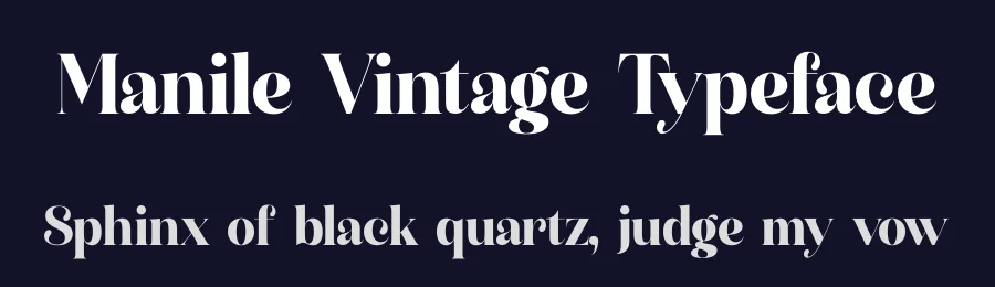 Manile Vintage Typeface by timelesstype.co — Display Font — thumbnail 2