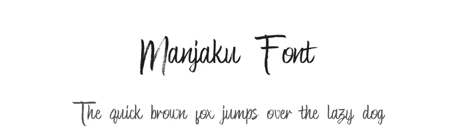 Manjaku Font by Rachmad bagus f — Script Handwritten Font