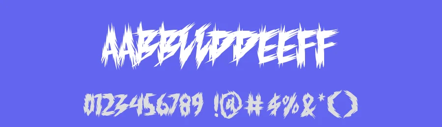 MANJEB Horror Font by GFRcreative — Decorative Font — thumbnail 3