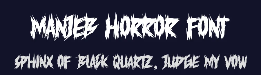 MANJEB Horror Font by GFRcreative — Decorative Font — thumbnail 2