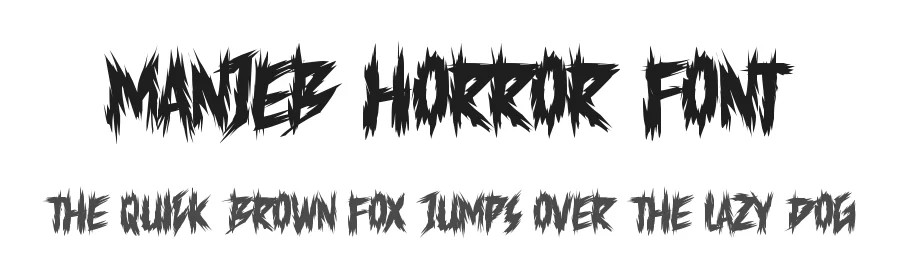 MANJEB Horror Font