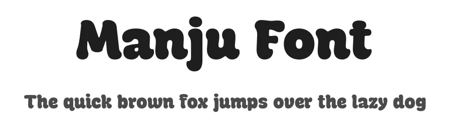 Manju Font by Eko Bimantara — Display Font