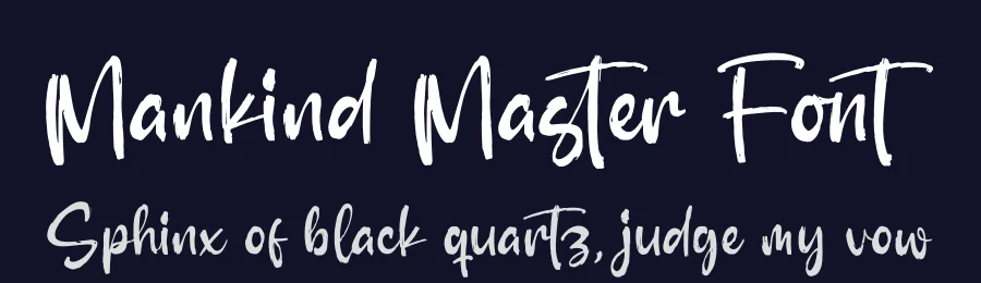 Mankind Master Font by glorytype — Script Handwritten Font — thumbnail 2