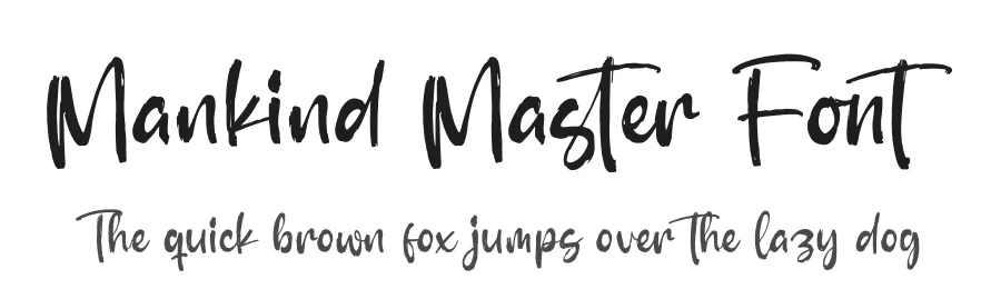Mankind Master Font by glorytype — Script Handwritten Font