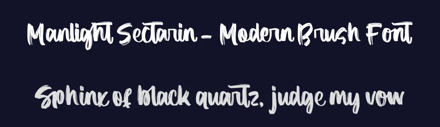 Manlight Sectarin – Modern Brush Font by letterenastudios — Script Handwritten Font — thumbnail 2