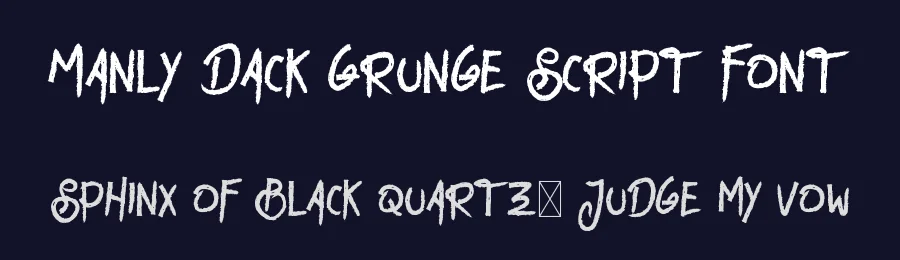 Manly Dack Grunge Script Font by edricstudio — Script Handwritten Font — thumbnail 2