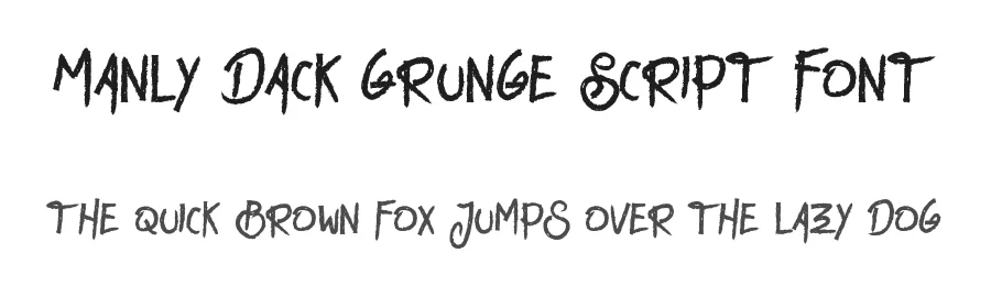 Manly Dack Grunge Script Font by edricstudio — Script Handwritten Font