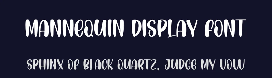 Mannequin Display Font by creativeletter — Display Font — thumbnail 2