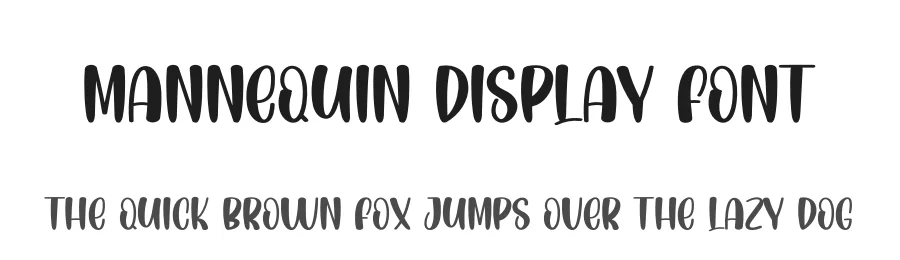 Mannequin Display Font by creativeletter — Display Font