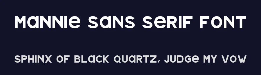 Mannie Sans Serif Font by Cliche Graphique — Sans Serif Font — thumbnail 2