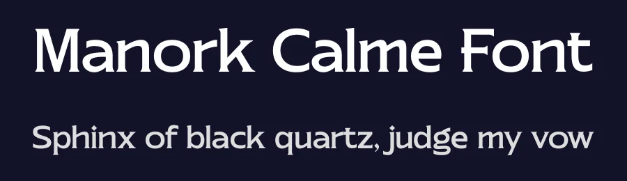 Manork Calme Font by timelesstype.co — Display Font — thumbnail 2