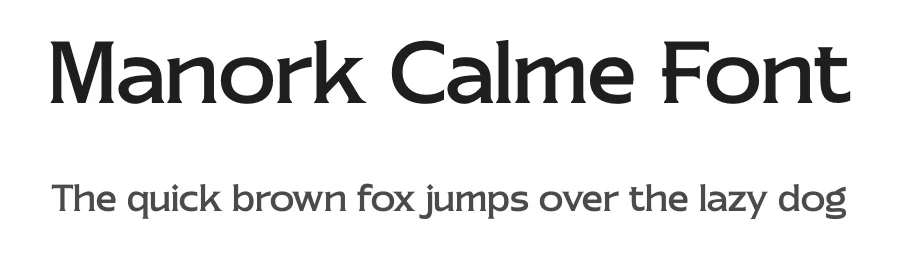 Manork Calme Font by timelesstype.co — Display Font