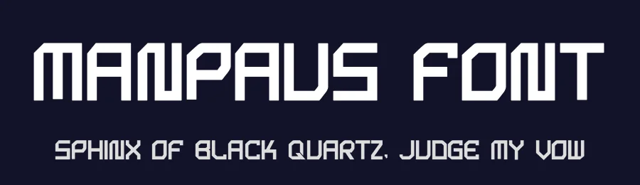 Manpaus Font by hayoyuka8 — Display Font — thumbnail 2