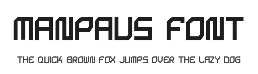 Manpaus Font by hayoyuka8 — Display Font