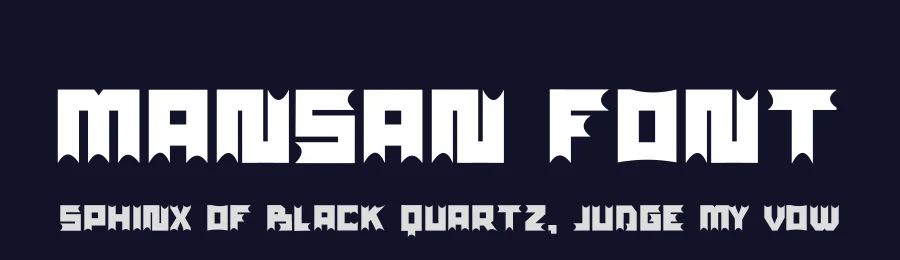 Mansan Font by hayoyuka8 — Display Font — thumbnail 2