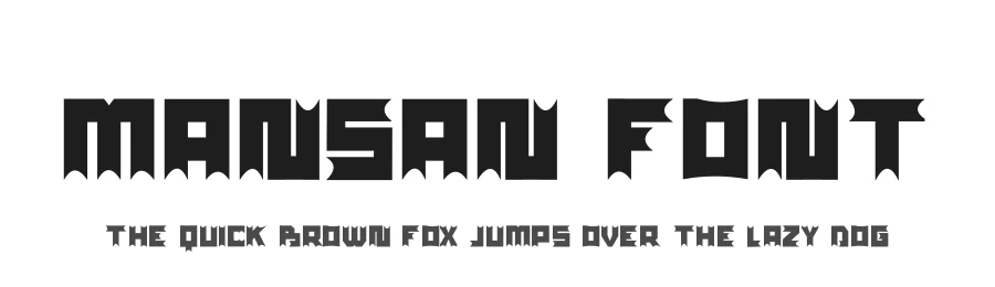 Mansan Font by hayoyuka8 — Display Font