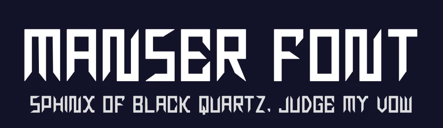 Manser Font by hayoyuka8 — Display Font — thumbnail 2