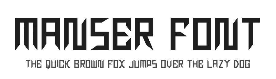 Manser Font by hayoyuka8 — Display Font