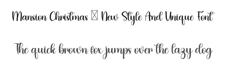 Mansion Christmas – New Style And Unique Font by inermediaSTUDIO — Script Handwritten Font