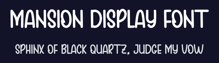 Mansion Display Font by inermediaSTUDIO — Display Font — thumbnail 2