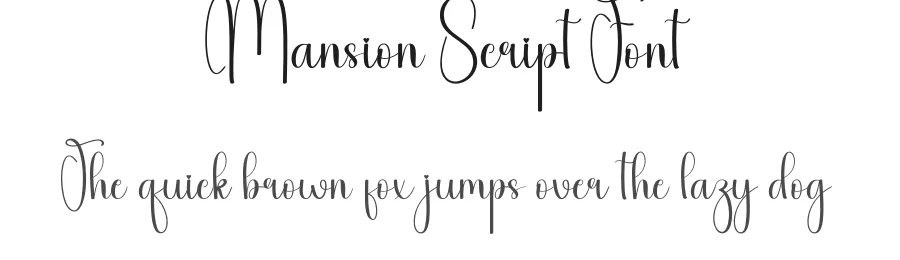 Mansion Script Font by andikastudio — Script Handwritten Font