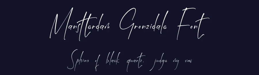 Manstterdam Gronzidale Font by perspectype — Script Handwritten Font — thumbnail 2
